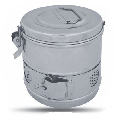 Round Sterilizer Drum Ø 125 x 80 mm