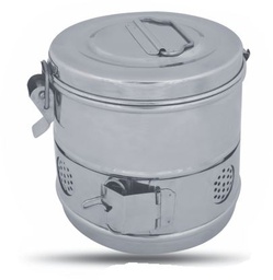 [RAL-141-31] Round Sterilizer Drum Ø 340 x 165 mm