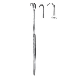 [RI-154-01] Retractor, Sharp, 1 Prongs, 16cm