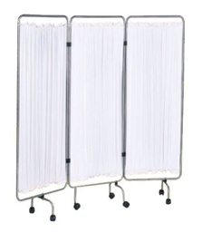 [RAM-178-05] Ward Screen, 3 Panels, Chrome Plated