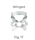 [RDJ-201-01] Premolars (winged) For general use with adjustable jaws according to gingival line shapes Fig. 1T